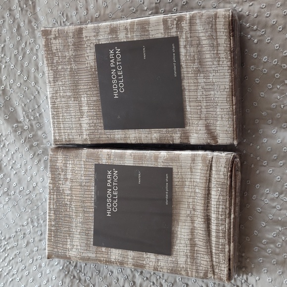 Hudson Park Painterly Standard Shams - Set of 2